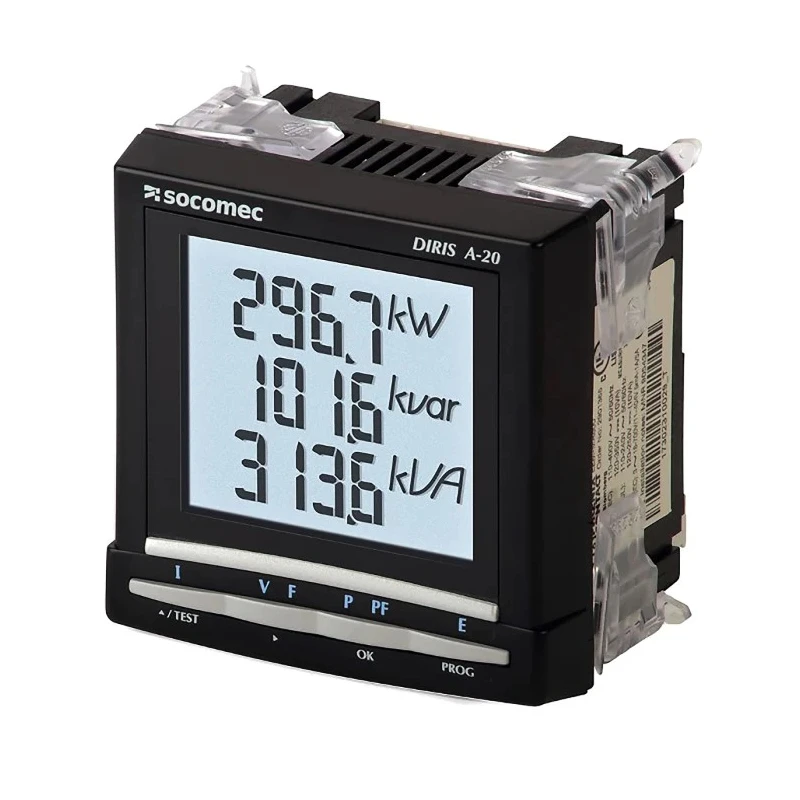 Socomec 3 Phase Digital LCD Backlight Energy Meter DIRIS A20 48250402