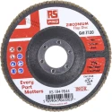 RS PRO Zirconium Flap Disc, 115 mm Diameter, P120 Grit, Quick Change 184-9844