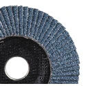 RS PRO Zirconium Flap Disc Abrasive Disc 125 mm Diameter Coarse Grade P40 Grit Quick Change Maximum Speed 12250 rpm 184-9845