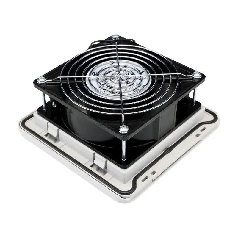Finder 7F Series Filter Fan 120V AC 28W 55 m³/h Filtered Airflow IP54 155 mm Face Dimension 