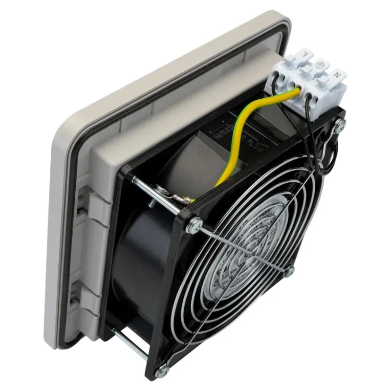 Finder 7F Series Filter Fan 120V AC 28W 55 m³/h Filtered Airflow IP54 155 mm Face Dimension 
