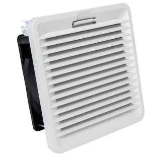 Finder 7F Series Filter Fan 24V DC, 7W Power, 55 m³/h Air Flow, IP54, Ball Bearing, 155mm x 155mm IP54