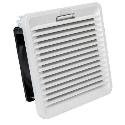 Finder 7F Series Filter Fan 24V DC, 7W Power, 55 m³/h Air Flow, IP54, Ball Bearing, 155mm x 155mm IP54