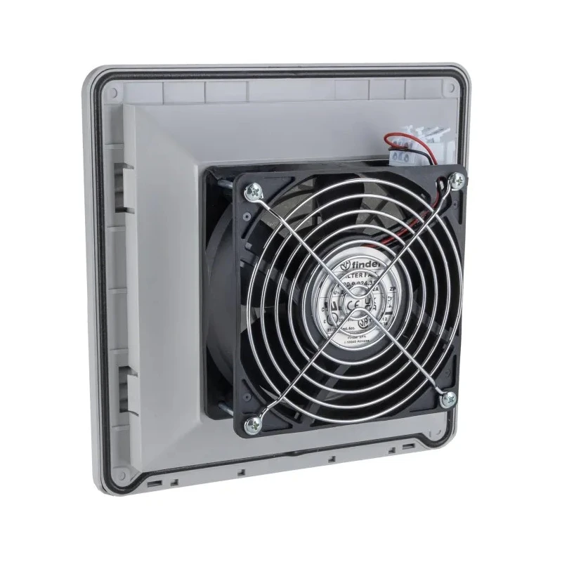 Finder 7F Series Filter Fan 24V DC 7W 100 m³/h Filtered & Unimpeded Air Flow IP54 Square 209 mm x 209 mm 