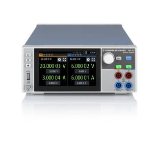 Rohde & Schwarz Digital Bench Power Supply, 2-Output 0 V dc to 20 V, 120 W, 6 A Max NGL202