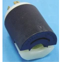 Hubbell 30A 250V NEMA L15-30P 3-Pole+E Cable Mount Male Mains Plug Black White Nylon HBL2721