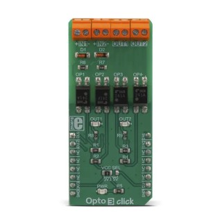 MikroElektronika Opto 3 Click Development Board with TLP241A Solid State Relays 