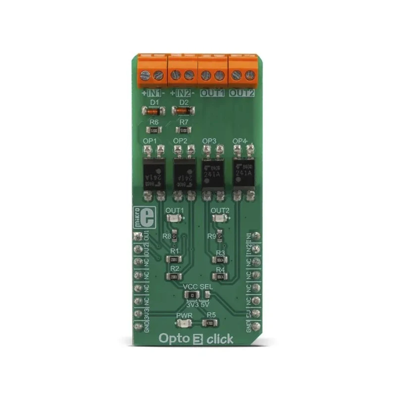 MikroElektronika Opto 3 Click Development Board with TLP241A Solid State Relays 