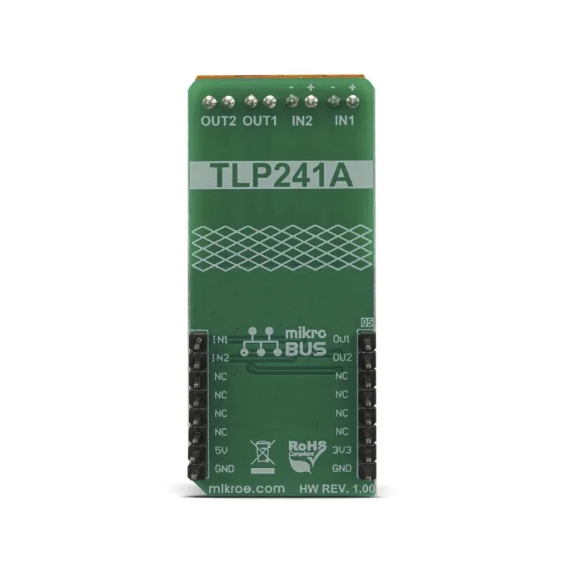 MikroElektronika Opto 3 Click Development Board with TLP241A Solid State Relays 