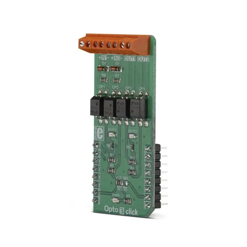 MikroElektronika Opto 3 Click Development Board with TLP241A Solid State Relays 