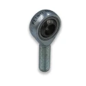 Fluro M24 x 3 Male Galvanised Steel Rod End 25mm Bore, Left Hand Thread, PTFE Liner GALSW25M24x3