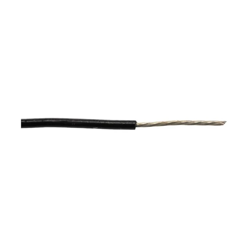 Alpha Wire Hookup Wire PVC Series Black, 24 AWG, 7/0.20 mm Strands, 30 m Length, Polyvinyl Chloride Jacket 7054 BK005