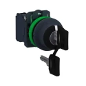 Schneider Electric IP67, IP69, IP69K, IP66 Key Switch DPST 3A 3-Way 455 Ronis-Key XB5FG03