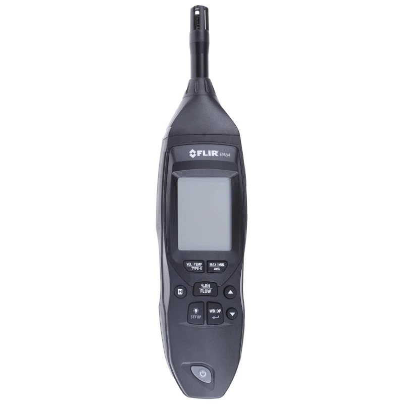 FLIR Vane Anemometer Measures Relative Humidity, Dew Point, Air Flow, Air Velocity, Air Temperature 30 m/s EM54