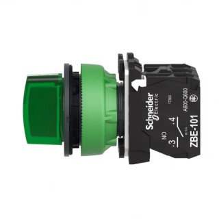 Schneider Electric Selector Switch Illuminated 3 Positions SPDT 30 mm Cutout Diameter XB5FK133B5
