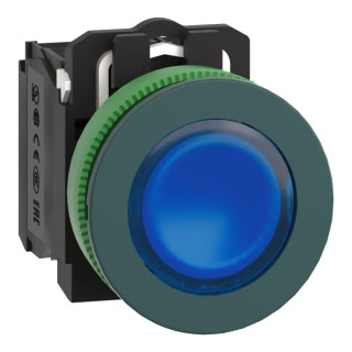 Schneider Electric Harmony Series Illuminated Push Button Switch, Spring Return, Panel Mount, 30 mm Cutout, SPDT XB5FW36M5