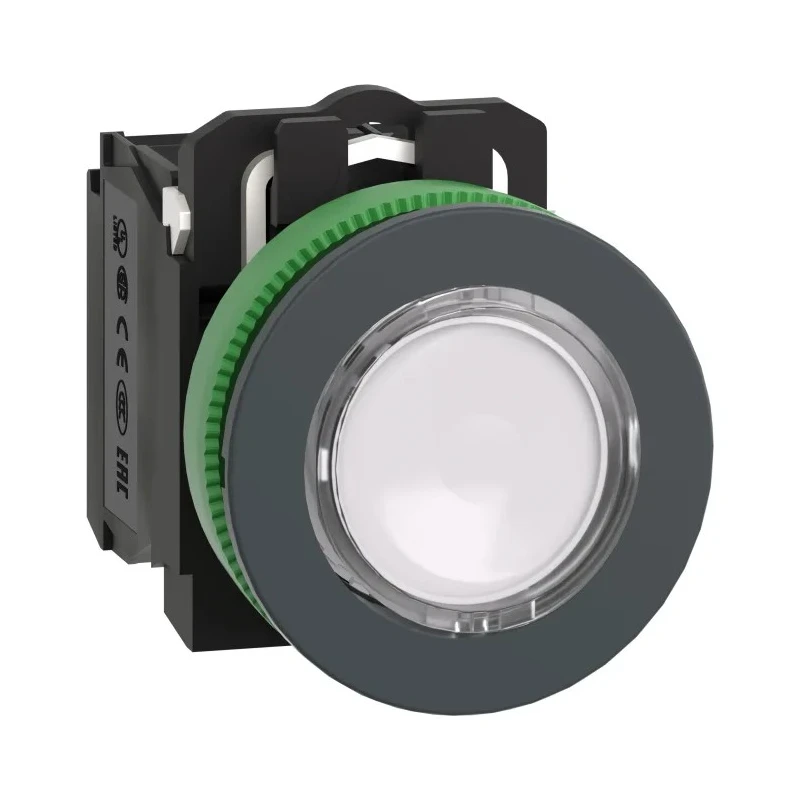 Schneider Electric Harmony Series Illuminated Push Button Switch, Spring Return, Panel Mount, 30 mm Cutout, SPDT XB5FW31B5