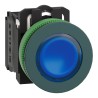 Schneider Electric Harmony Series Illuminated Push Button Switch, Spring Return, Panel Mount, 30 mm Cutout, SPDT XB5FW36B5