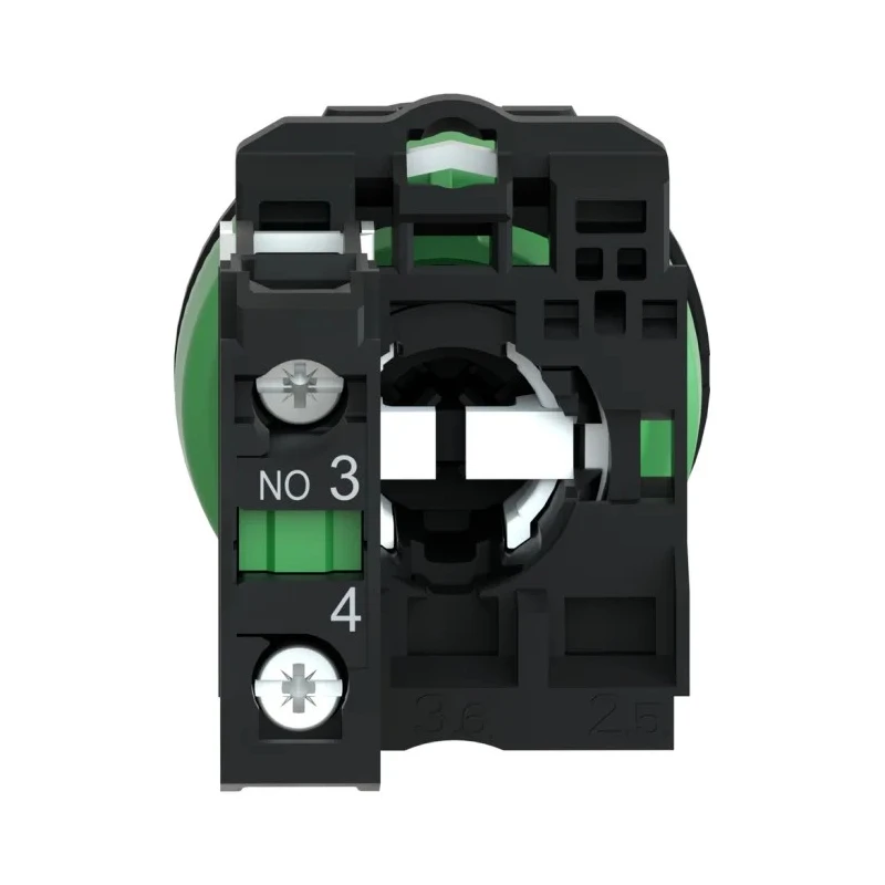Schneider Electric Spring Return Selector Switch (SPST) 30 mm Cutout Diameter 2 Positions XB5FD41