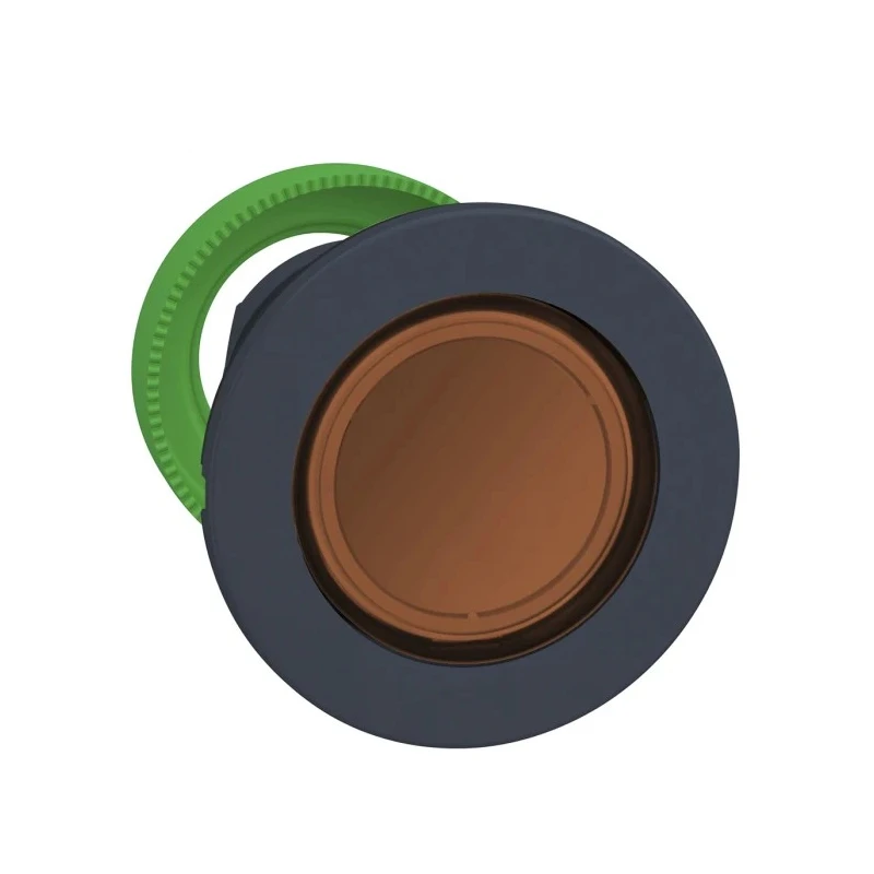 Schneider Electric Harmony Series Yellow Maintained Round Push Button Head 30 mm Cutout IP66 IP67 IP69K ZB5FH053