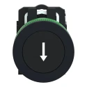 Schneider Electric Harmony Series Push Button Switch Spring Return Panel Mount 30 mm Cutout SPST Black LED IP69 XB5FA3351