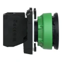 Schneider Electric Harmony Series Push Button Switch Spring Return Panel Mount 30 mm Cutout SPST Black LED IP69 XB5FA3351