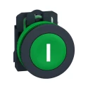 Schneider Electric Harmony Series Push Button Switch, Spring Return, Panel Mount, 30 mm Cutout, SPST, Green LED XB5FA3311