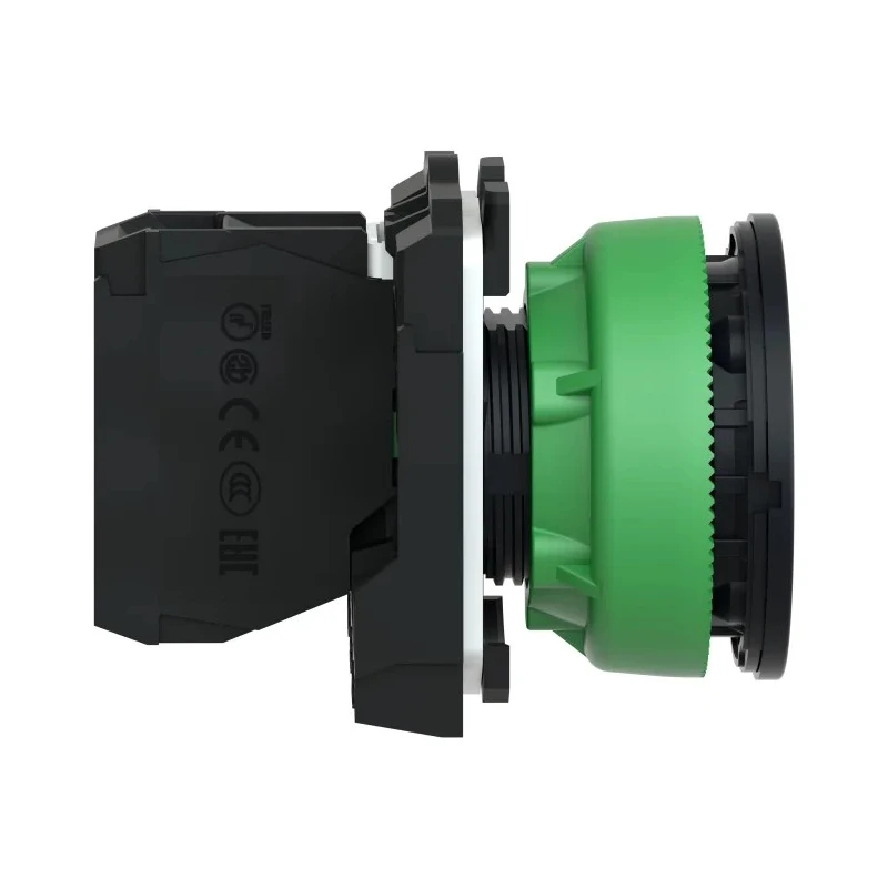 Schneider Electric Harmony Series Push Button Switch, Spring Return, Panel Mount, 30 mm Cutout, SPST, Green LED XB5FA3311