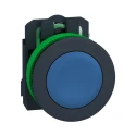 Schneider Electric Harmony Series Push Button Switch Spring Return Panel Mount 30 mm Cutout SPST Blue LED IP69 600 V XB5FA61