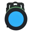 Schneider Electric Harmony Series Push Button Switch Spring Return Panel Mount 30 mm Cutout SPST Blue LED IP69 600 V XB5FA61