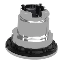 Schneider Electric Harmony Series Illuminated Push Button Switch Spring Return 30.5 mm Cutout Clear LED IP66 ZB4FW343