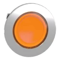 Schneider Electric Harmony Series Yellow Momentary Metal Push Button Head 30 mm Cutout, IP66 IP67 IP69K ZB4FW353