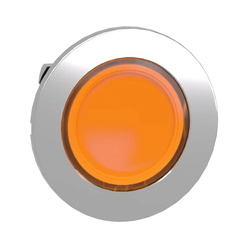 Schneider Electric Harmony Series Yellow Momentary Metal Push Button Head 30 mm Cutout, IP66 IP67 IP69K ZB4FW353