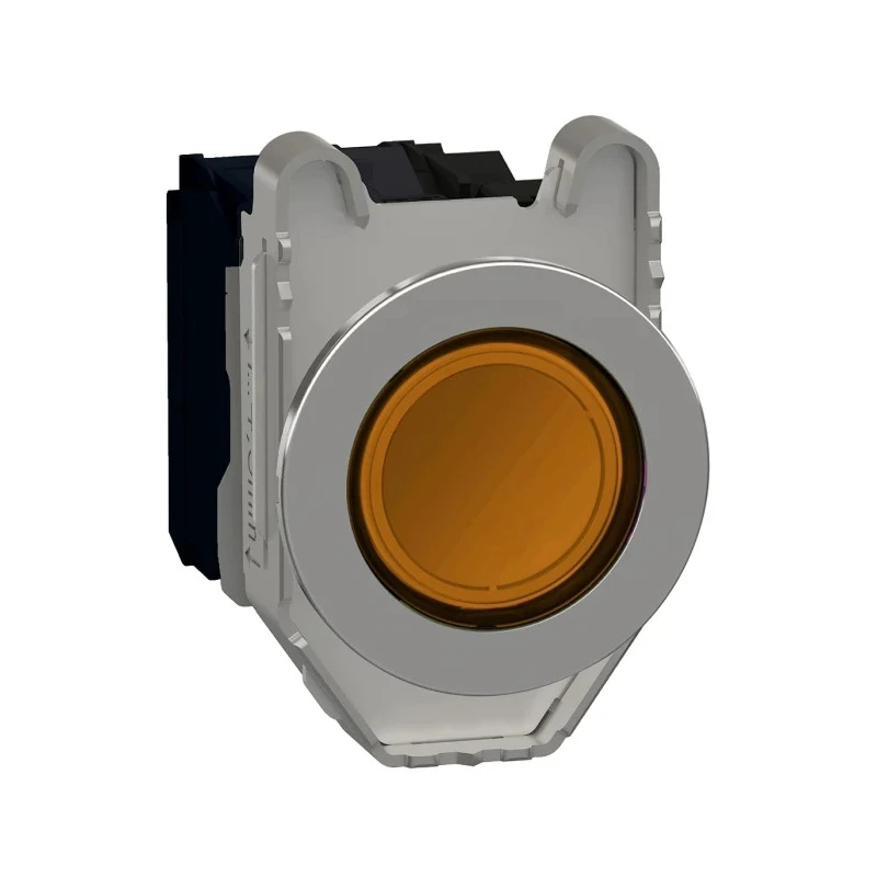 Schneider Electric XB4 Series Illuminated Push Button Switch Spring Return Panel 30 mm Cutout SPDT Orange LED XB4FW35B5