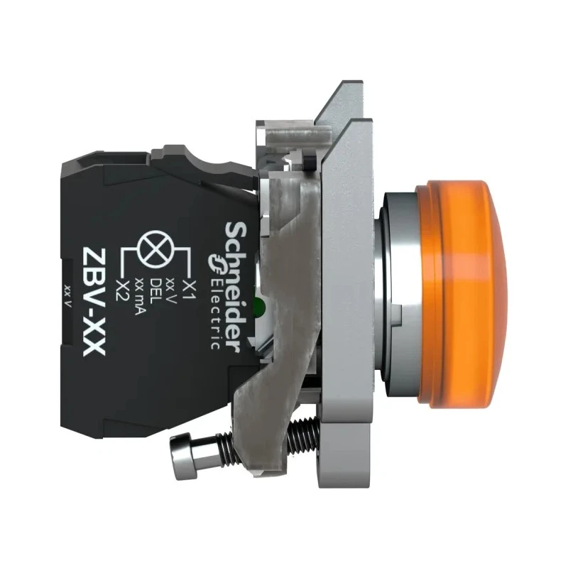 Schneider Electric Harmony XB4 Series Illuminated Push Button Switch, Spring Return, Panel Mount, 30 mm Cutout XB4FW35M5