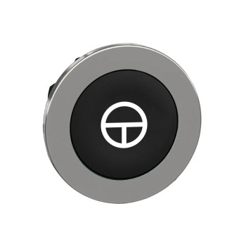 Schneider Electric Harmony Series Black Momentary Push Button Head 30mm Cutout IP66 IP67 IP69K ZB4FA245