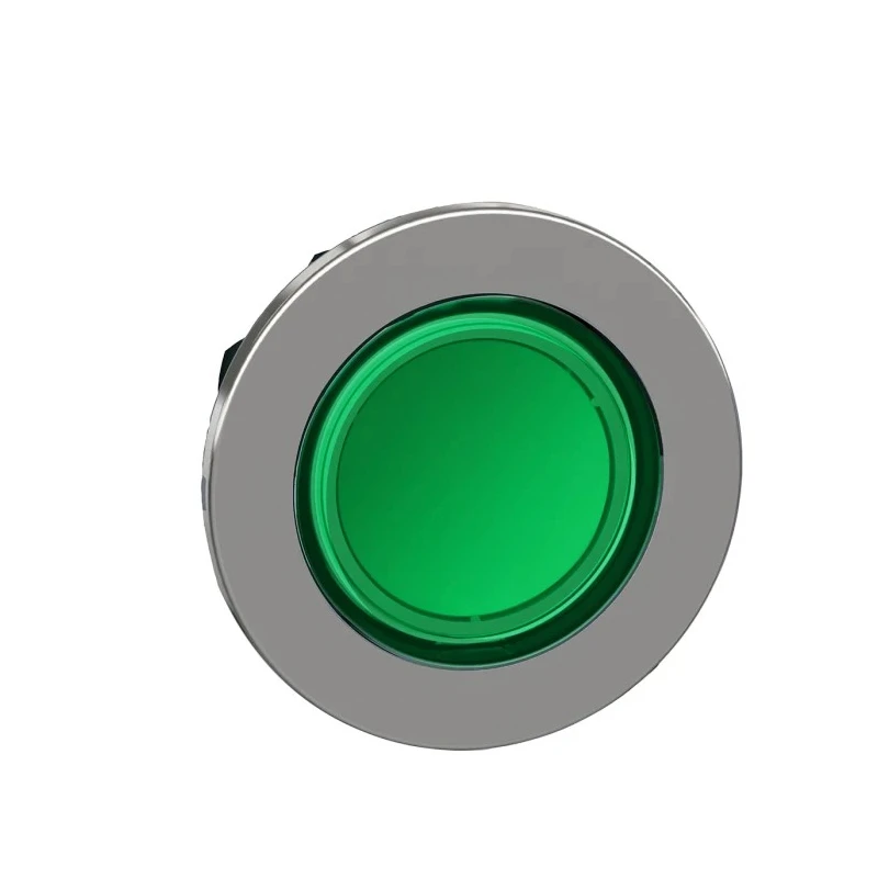 Schneider Electric Harmony Series Green Momentary Push Button Head, 30 mm Cutout, Metal, IP66 IP67 IP69K ZB4FA38