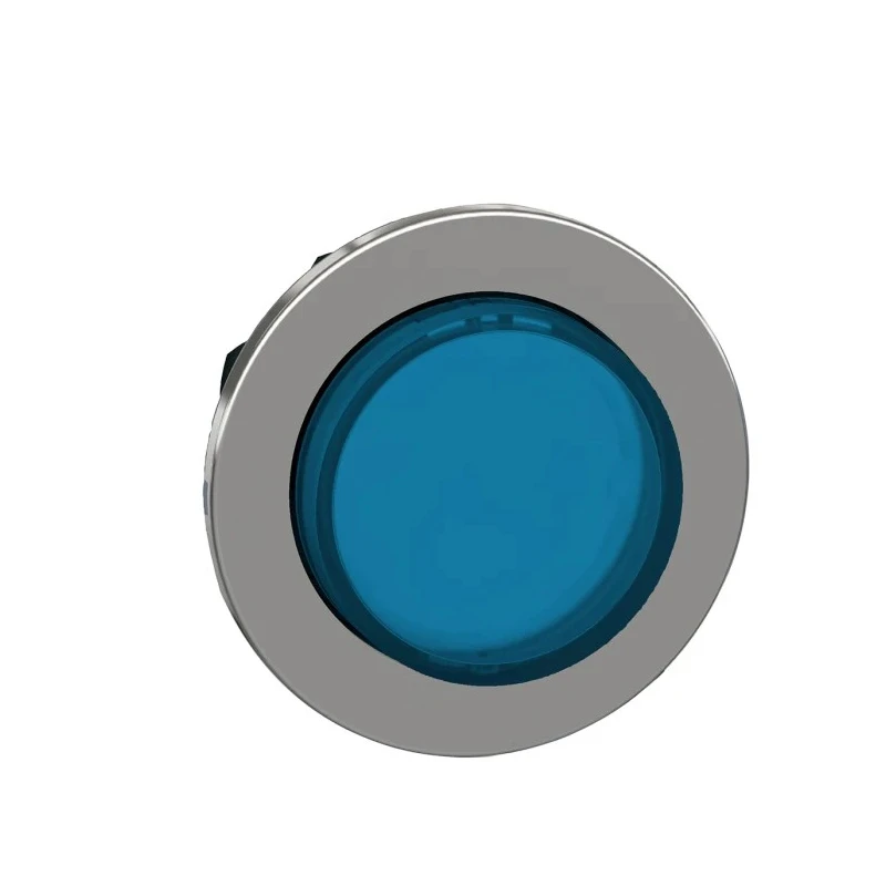 Schneider Electric ZB4 Series Blue Maintained Push Button Head 30 mm Cutout, 36.5 mm Diameter, Metal, IP67 IP69K IP66 ZB4FH63