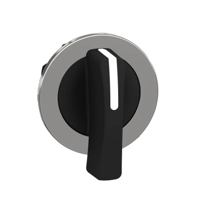 Schneider Electric Selector Switch Head 3 Position Spring Return, 30 mm Cutout, Black Handle, IP67 IP69 IP66 ZB4FJ8