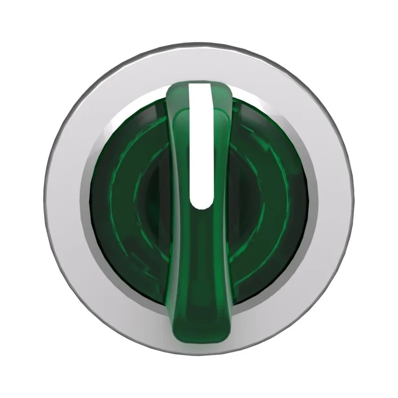 Schneider Electric Selector Switch Head Illuminated 3 Position Stay Put 30mm Cutout Green Handle IP67 IP66 IP69 ZB4FK1333