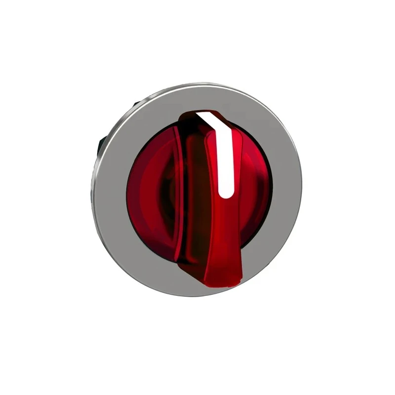 Schneider Electric ZB4 Series 3 Position Illuminated Selector Switch Head 30 mm Cutout 45° Angle of Throw IP69 ZB4FK1343
