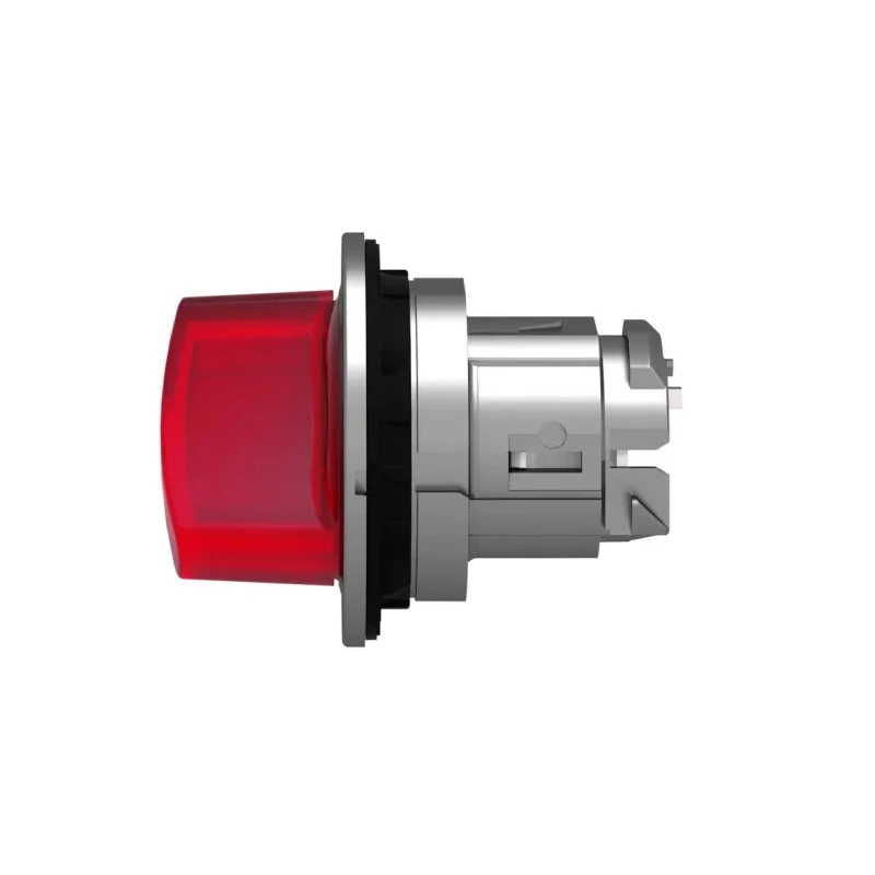 Schneider Electric ZB4 Series 2 Position Illuminated Selector Switch Head, 30 mm Cutout, Red Handle, IP66 IP67 IP69 ZB4FK1443