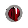 Schneider Electric ZB4 Series 3 Position Illuminated Selector Switch Head, 30 mm Cutout, Red Handle, IP66 IP67 IP69 ZB4FK1543