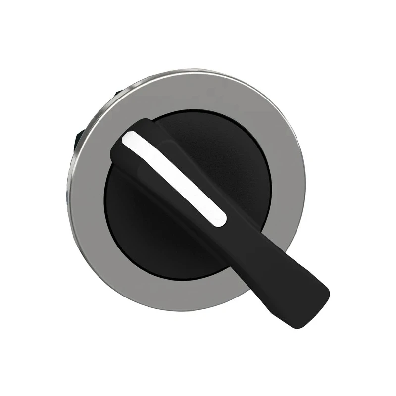 Schneider Electric ZB4 Series 2 Position Selector Switch Head 30 mm Cutout Black Handle IP67 IP69 IP66 ZB4FJ2