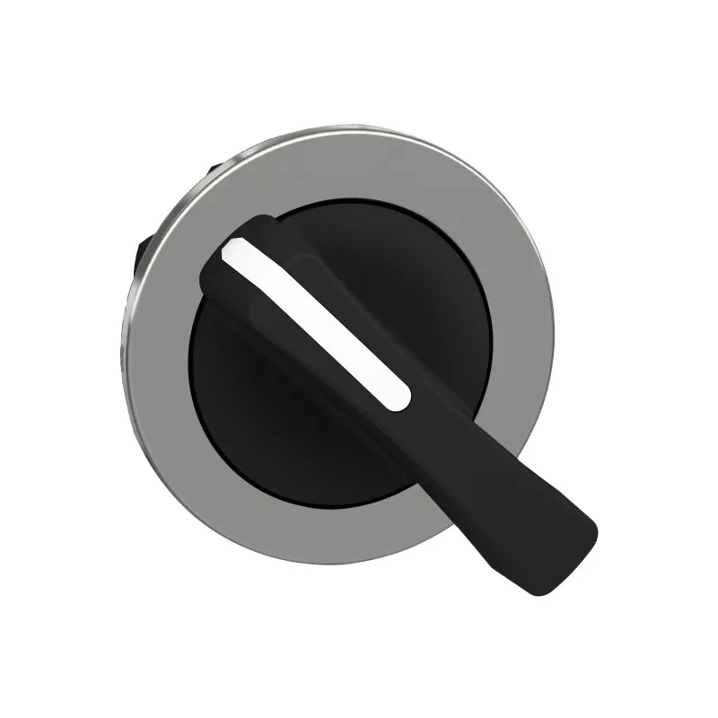 Schneider Electric ZB4 Series 2 Position Selector Switch Head 30 mm Cutout Black Handle IP67 IP69 IP66 ZB4FJ2