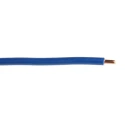 RS PRO 6491X Series Blue Hook Up Wire 1/1.78 mm Copper Conductor 100 m Polyvinyl Chloride 450V/750V 185-3904