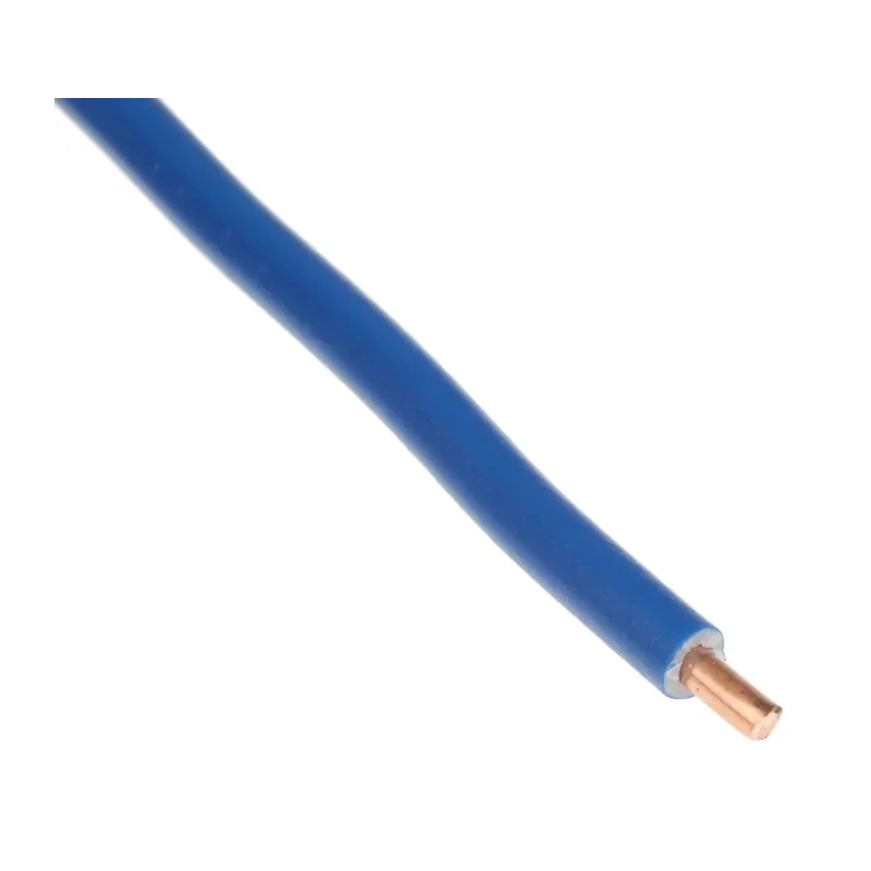 RS PRO 6491X Series Blue Hook Up Wire 1/1.78 mm Copper Conductor 100 m Polyvinyl Chloride 450V/750V 185-3904