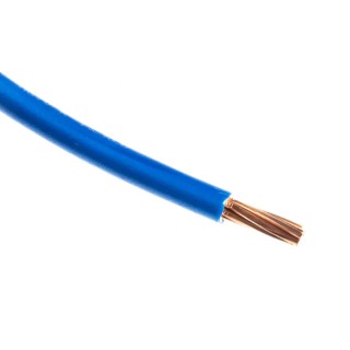 RS PRO 6491B Series Blue Hook Up Wire 7/1.35 mm Core Strands 50 m Thermoplastic Polyolefin UK Origin 185-3947