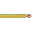 RS PRO Low Smoke Non-Halogen Green Yellow Hook Up Wire 7/1.7 mm Strands, 50 m, 450 V DC, 750 V AC 185-3955