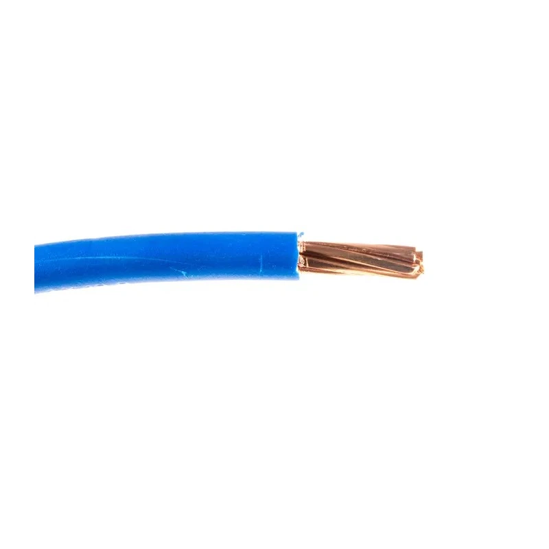 RS PRO Blue Hook Up Wire 7/1.35 mm Core Strands, 100 m Length, Thermoplastic Polyolefin Insulation, Stranded LSNH 185-3948